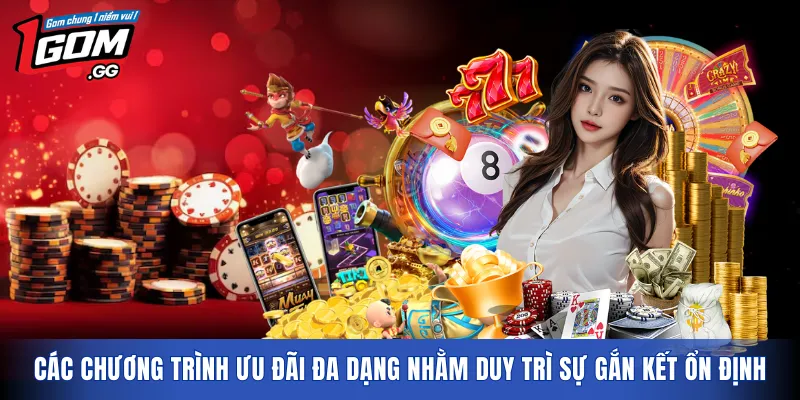 Các chương trình ưu đãi đa dạng nhằm duy trì sự gắn kết ổn định