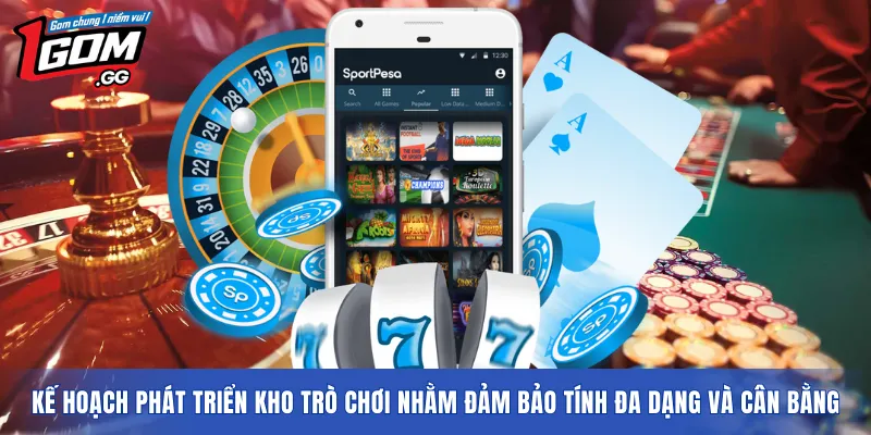 Kế hoạch phát triển kho trò chơi nhằm đảm bảo tính đa dạng và cân bằng